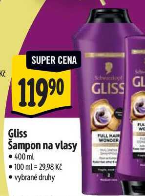 Gliss Šampon na vlasy, 400 ml 