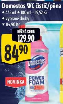 Domestos WC čistič/pěna, 435 ml