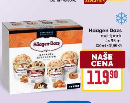 Haagen Dazs multipack 4x 95 ml