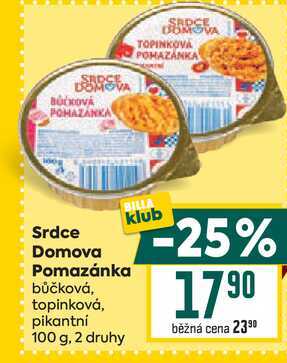 Srdce Domova Pomazánka bůčková, topinková, pikantní 100g