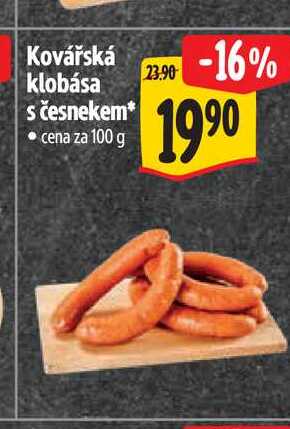 Kovářská klobása s česnekem 100 g