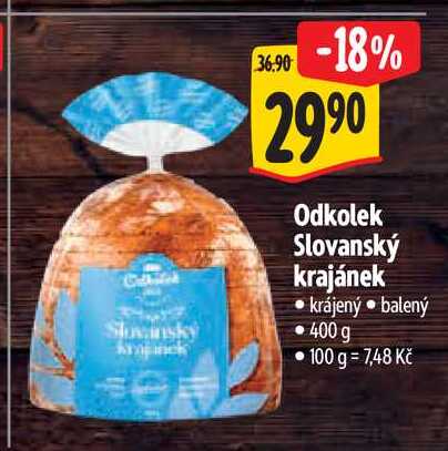  Odkolek Slovanský krajánek krájený  400 g
