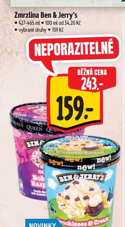 Zmrzlina Ben & Jerry's  427-465 ml 1 