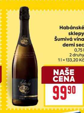 Habánské sklepy Šumivá vína demi sec 0,75l 