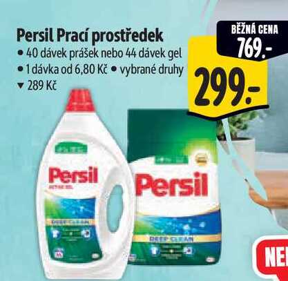 Persil Prací prostředek - 40 dávek prášek nebo 44 dávek gel  