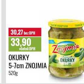OKURKY 5-7cm ZNOJMIA 520g 