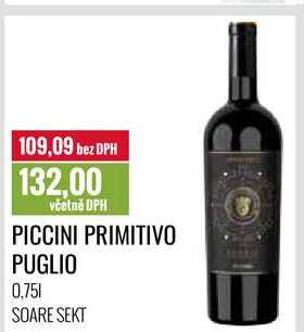 PICCINI PRIMITIVO PUGLIO 0,75l
