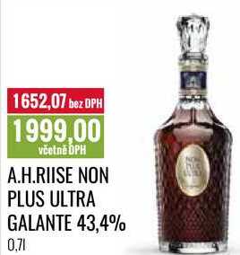 A.H.RIISE NON PLUS ULTRA GALANTE 43,4% 0,7l