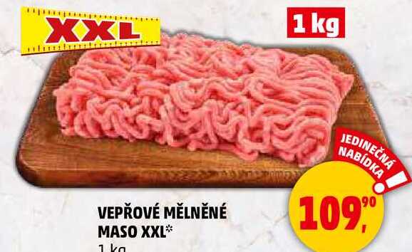 VEPŘOVÉ MĚLNĚNÉ MASO XXL, 1 kg