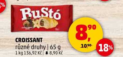 RuStó CROISSANT různé druhy, 65 g