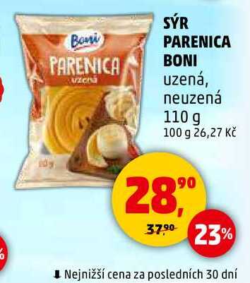 SÝR PARENICA BONI uzená, neuzená, 110 g  