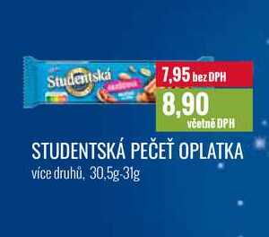 STUDENTSKÁ PEČEŤ OPLATKA 30,5g-31g 