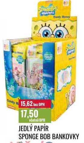 JEDLÝ PAPÍR SPONGE BOB BANKOVKY 10g