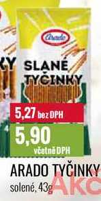 ARADO TYČINKY solené, 43g