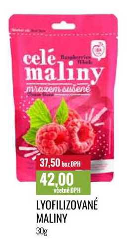LYOFILIZOVANÉ MALINY 30g 