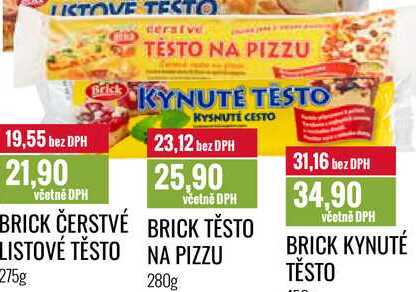 BRICK TĚSTO NA PIZZU 280g 