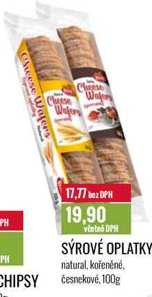 SÝROVÉ OPLATKY 100g 