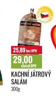 KACHNÍ JÁTROVÝ SALÁM 300g 