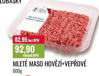 MLETÉ MASO HOVĚZÍ+VEPŘOVÉ 600g 