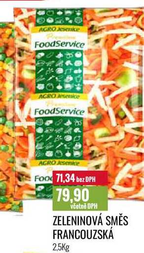 ZELENINOVÁ SMĚS FRANCOUZSKÁ 2,5Kg 