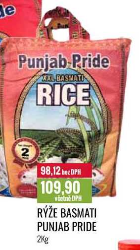RÝŽE BASMATI PUNJAB PRIDE 2Kg 