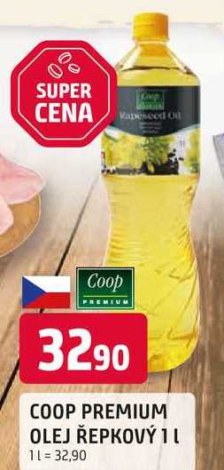COOP PREMIUM OLEJ ŘEPKOVÝ 1L