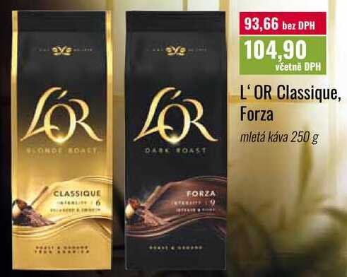 L'OR Classique, Forza mletá káva 250 g