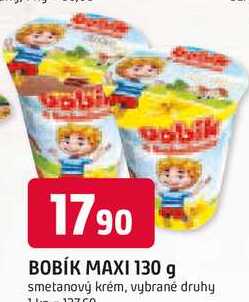 Bobík Maxi smetanový krém 130g, vybrané druhy