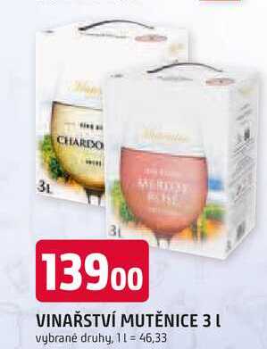VINAŘSTVÍ MUTĚNICE 3 l