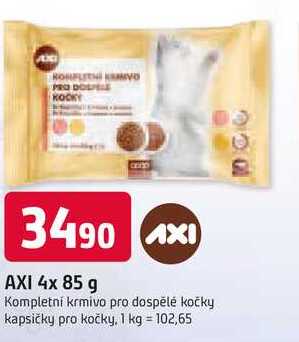 AXI 4x 85 g kapsičky pro kočky