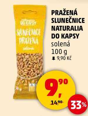 PRAŽENÁ SLUNEČNICE DO KAPSY NATURALIA solená, 100 g 