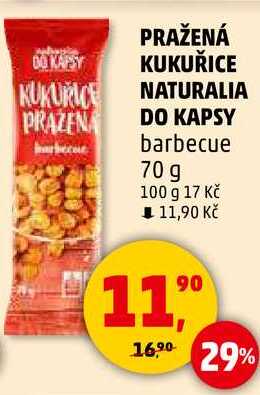 PRAŽENÁ KUKUŘICE NATURALIA PRAZENA DO KAPSY barbecue, 70 g 