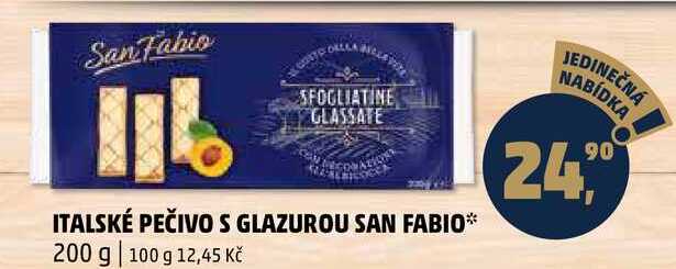 ITALSKÉ PEČIVO S GLAZUROU SAN FABIO, 200 g  