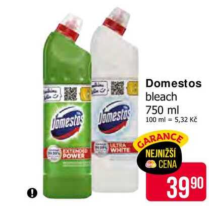 Domestos bleach 750 ml  