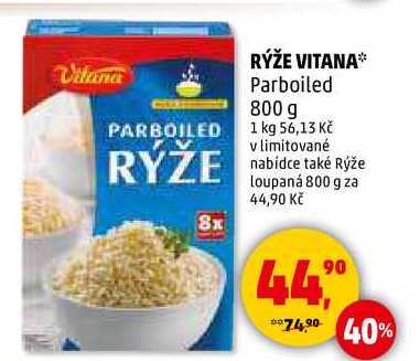 RÝŽE VITANA Parboiled, 800 g 