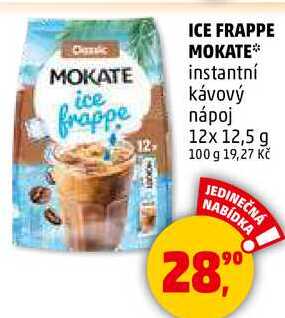 ICE FRAPPE MOKATE instantní kávový nápoj, 12x 12,5 g  