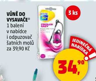 VŮNĚ DO VYSAVAČE, 1 balení  