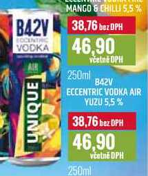 B42V ECCENTRIC VODKA AIR YUZU 5,5% 250ml