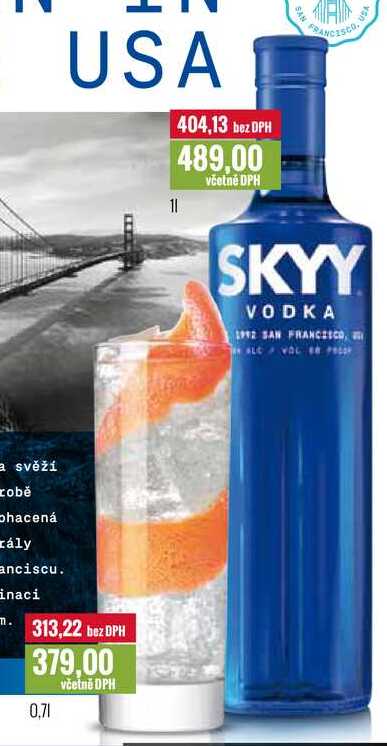SKYY VODKA 0,7l, 1l