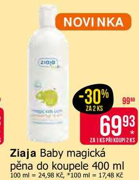 Ziaja Baby magická pěna do koupele 400 ml 