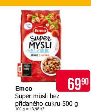 Emco Super müsli bez přidaného cukru 500 g