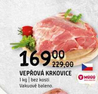 VEPŘOVÁ KRKOVICE 1 kg bez kosti 
