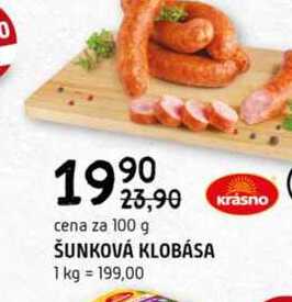 ŠUNKOVÁ KLOBÁSA 10g