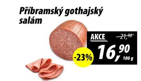 Příbramský gothajský salám, 100 g 