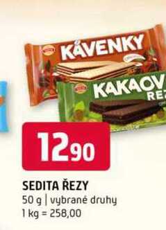 SEDITA ŘEZY KAKAOV 50 g vybrané druhy
