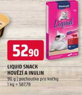 LIQUID SNACK HOVĚZÍ A INULIN 90 g pochoutka pro kočky 