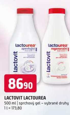 LACTOVIT LACTOUREA 500 ml sprchový gel vybrané druhy 