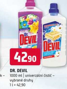 DR. DEVIL 1000 ml univerzální čistič vybrané druhy 