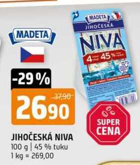 JIHOČESKÁ NIVA 100 g 45% tuku 