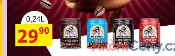 Mr. Brown Vanilla nápoj s mlékem a kávovým nálevem s vanilkovou příchutí 240ml